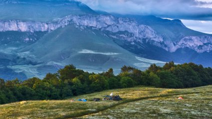 A field camp in Dilijan National Park, Armenia.