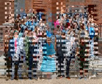 All staff photo on the Terrace at the Royal Geographical Society (with IBG).